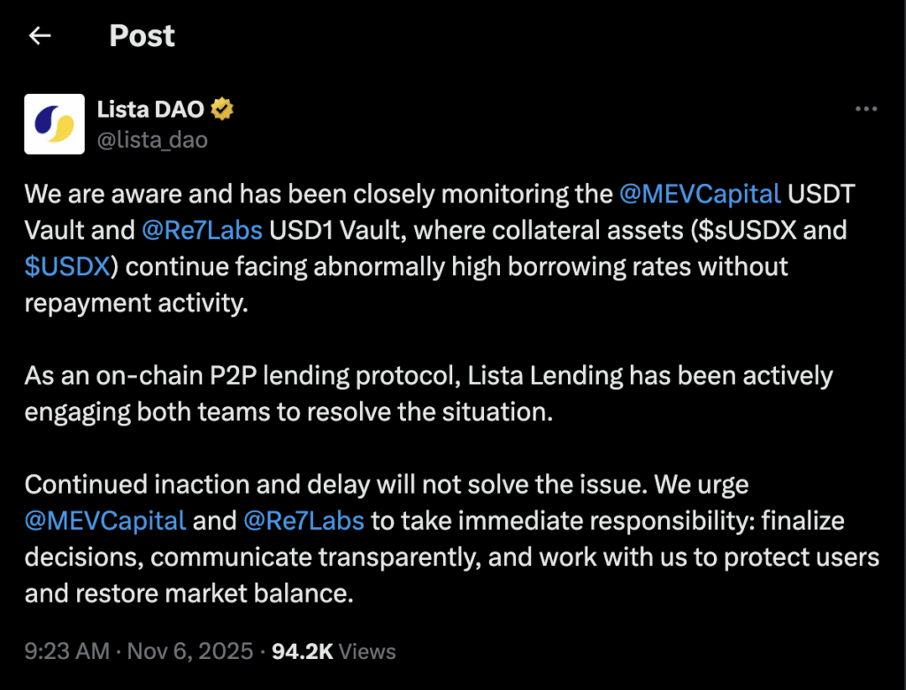 Flex Yang Accused as USDX Loses Dollar Peg in DeFi Crash