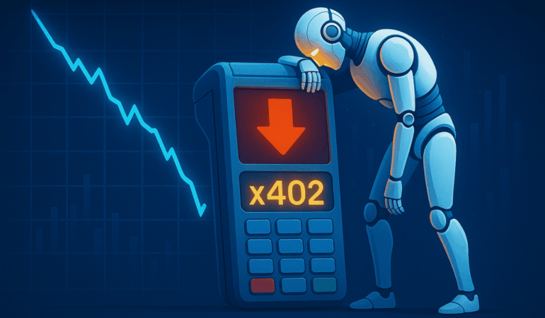 x402 Ecosystem Activity Plummets Is the AI Payment Boom Over