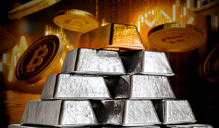Gold and Silver Hit Record Highs as Bitcoin Lags Behind Safe-Haven Rally