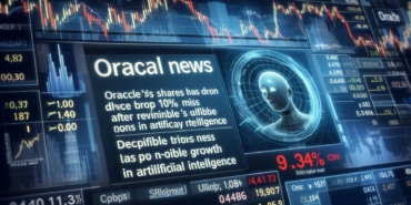 Oracle Shares Drop 10% After Slight Revenue Miss Despite AI Growth
