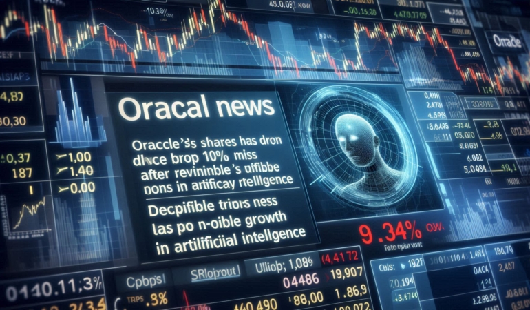 Oracle Shares Drop 10% After Slight Revenue Miss Despite AI Growth