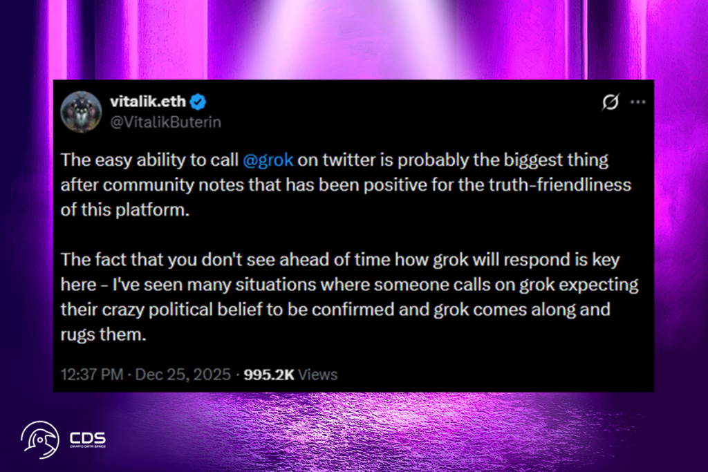 Grok Surprises Users: Buterin Applauds X’s AI Chatbot
