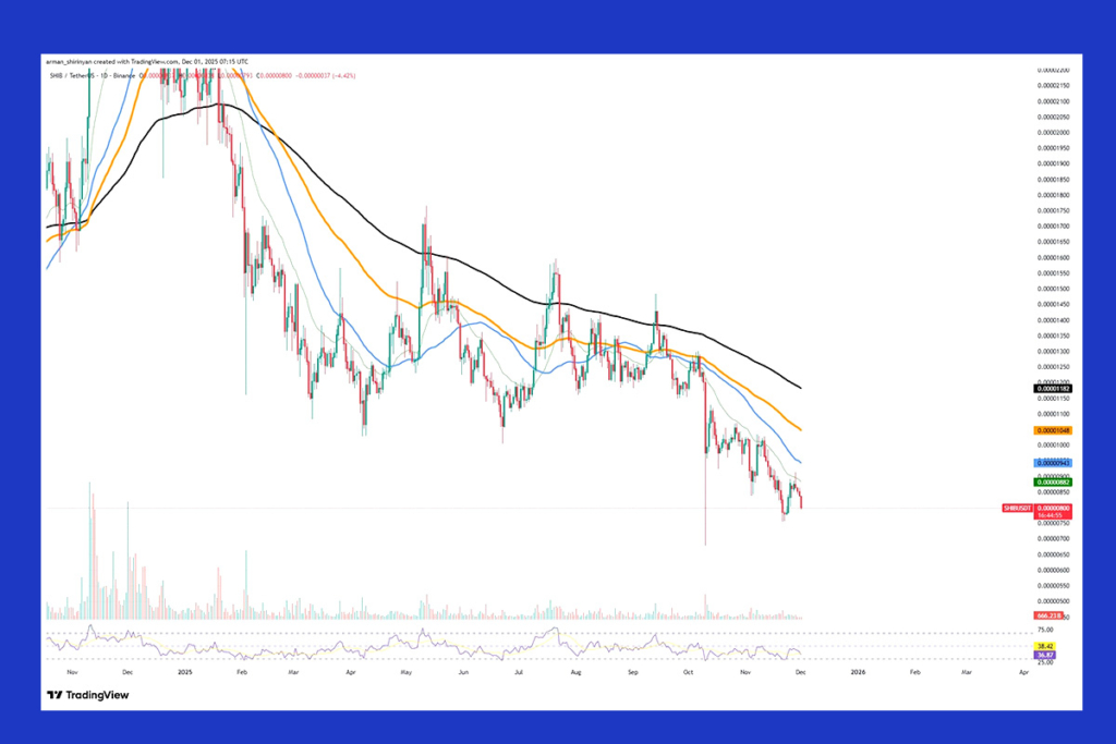 SHIB Shows Structural Support: Double Bottom Hints at Reversal