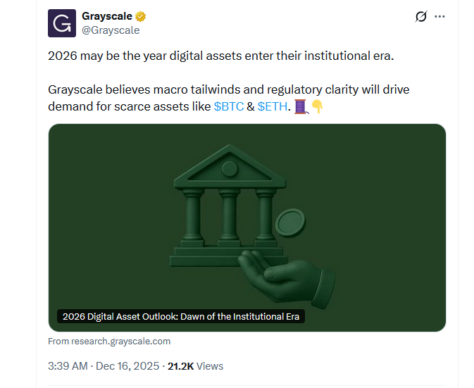 Grayscale Sees Crypto Market Revival Driven by Regulation and Demand